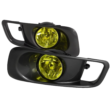 Spec-D Tuning 99-00 Honda Civic Fog Lights Yellow LF-CV99AMOEM